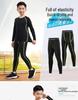 Boys' Quick-Dry Running Tights & Fitness Base Layer Set for Autumn/Winter