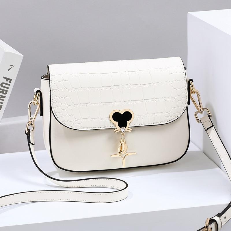 

Новая женская сумка 2025 года, сумка через плечо, сумка на плечо, легкая роскошная, универсальная, маленькая квадратная сумка высокого класса, подарок на день рождения для девушки и жены белый