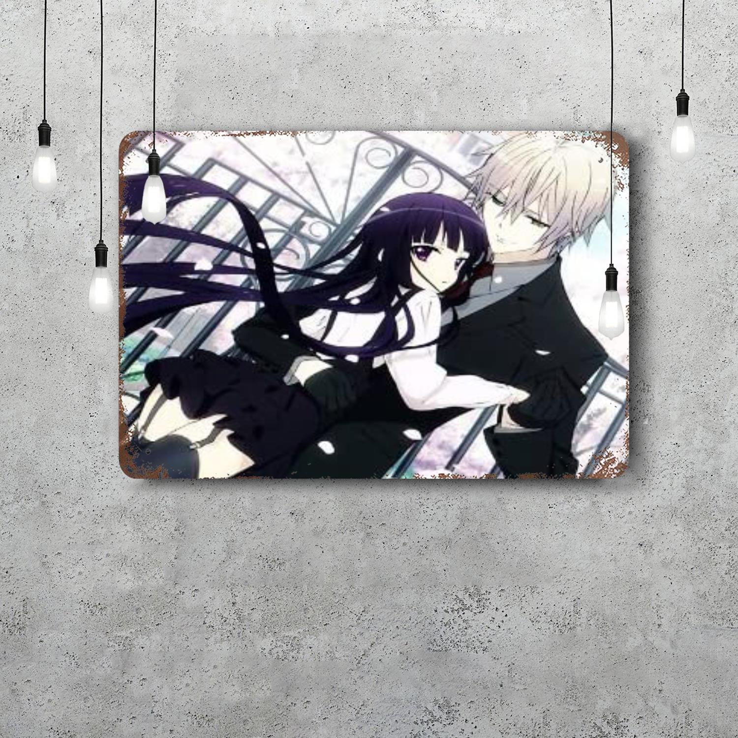 inu x boku мультфильм Ретро Винтажная жестяная табличка Постер Декоративная табличка Металлическая пластина Настенный декор 20x30cm(7.8x11.8inch)