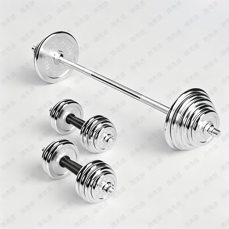 Schrode Electroplated Barbell & Dumbbell Set