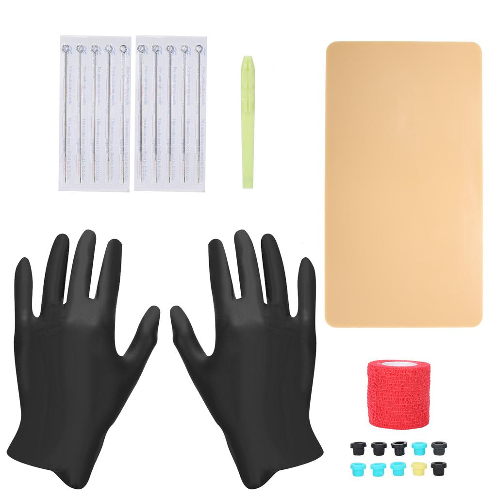 1RL Tattoo Needle Manual Tattoo Pen Practice Skin DIY Tattoo Kit Accessories for Beginner