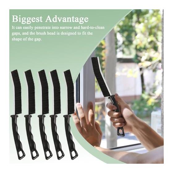 Hard Bristles Cleaning Brush - 5 Pieces Bathroom Cleaning Goods | Hard Brush Ergonomic Design for Oven, Window, Ventilation, Bathtub, Stove, Kitchen