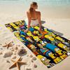 1Pc Simpsons Family Beach Towel, Quick Dry, Multi-Use for Beach Pool Gym Yoga Home Travel, Christmas, Halloween, Xmas Gift S83