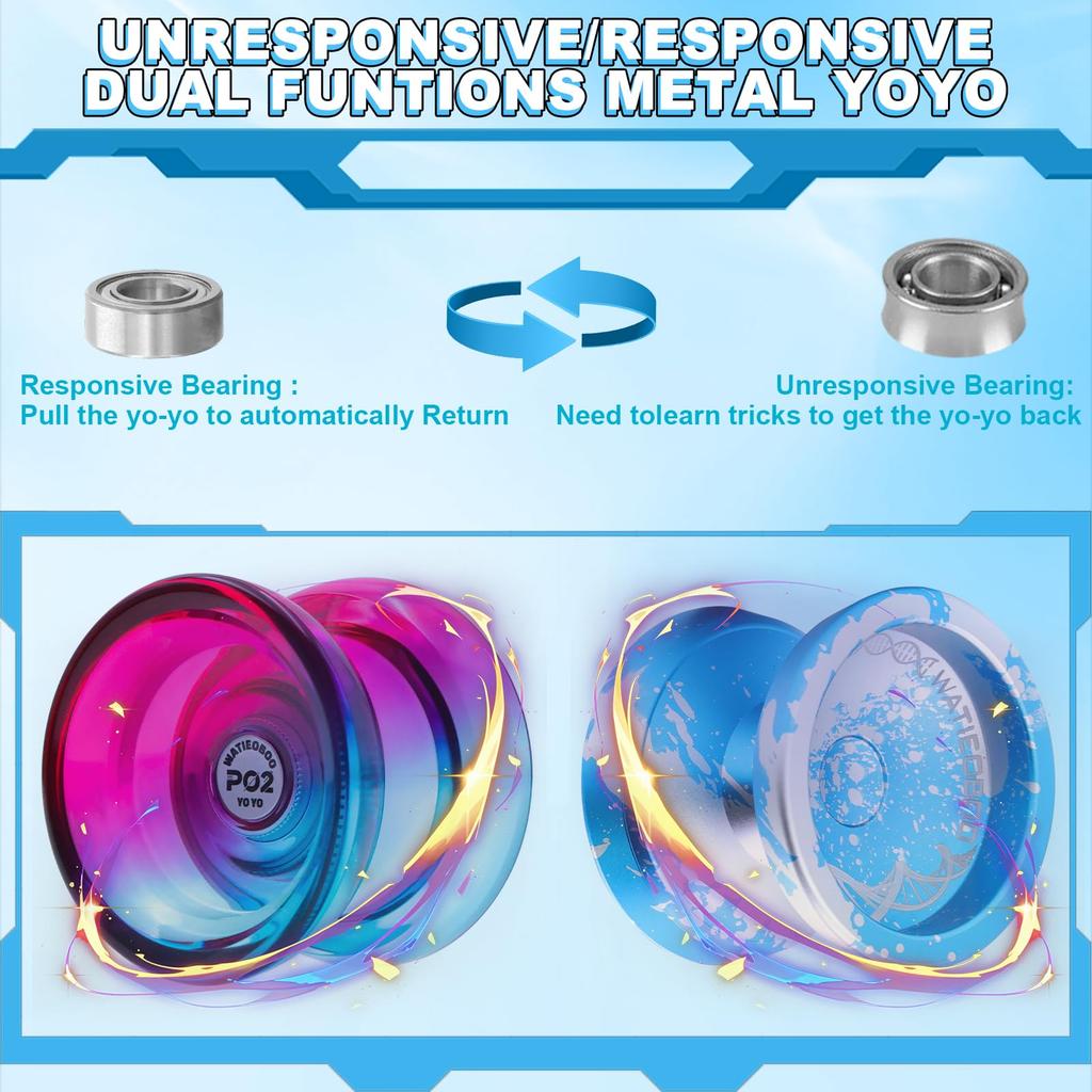 WATIEOBOOyoyo Set P02 and C130 Top Finger Spinning Camouflage Set Suitable for and as well as Competition Meets Top Finger Spinning Performance