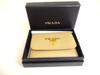 Authentic PRADA Sand Saffiano Leather Multicolor Trifold Wallet Compact Wallet #a876  Refurbished