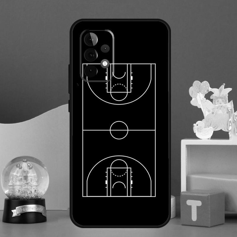 Basketball Court Case For Samsung Galaxy A17 A06 A16 A26 A36 A56 A55 A35 A15 A32 A52 A13 A33 A53 A14 A34 A54