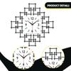 Acrylic Wall Clock Art Stylish Minimalist Black Decorative Creative for Office Home Household