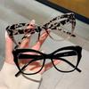 Anti Blue Light blocking Cat Eye Eyeglasses Ladies For Female Classic Sun Glasses Luxury Designer Style Style Colorful Glasses Spectacle Frame Frame