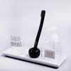 Countertop Ceramic White Rectangular Sink Organizer Storage Plate Storage Holder Vanity Tray
