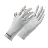 Sun Protection Gloves UV Proof Thin Summer Anti Slip Breathable Sunshade Driving and Riding Touch Screen Ice Silk Gloves for Men and Women