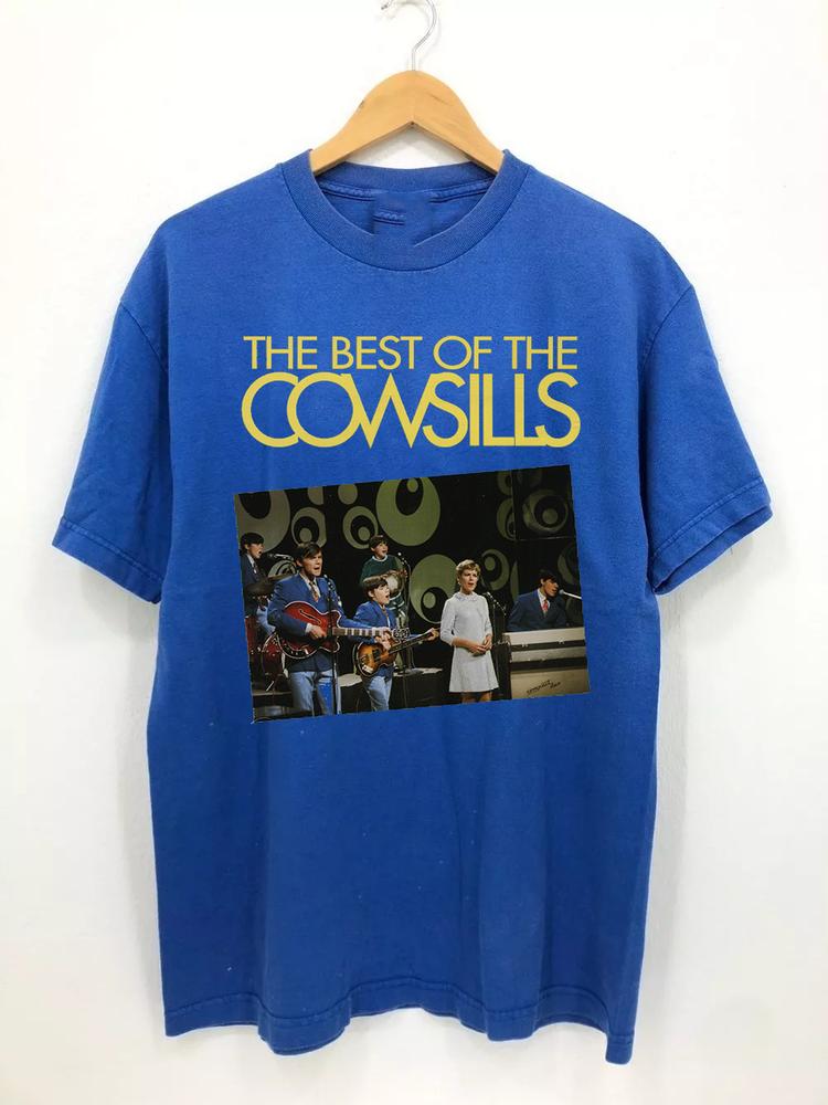 The Best Of The Cowsills Band Blue T Shirt Full Size S5xl S