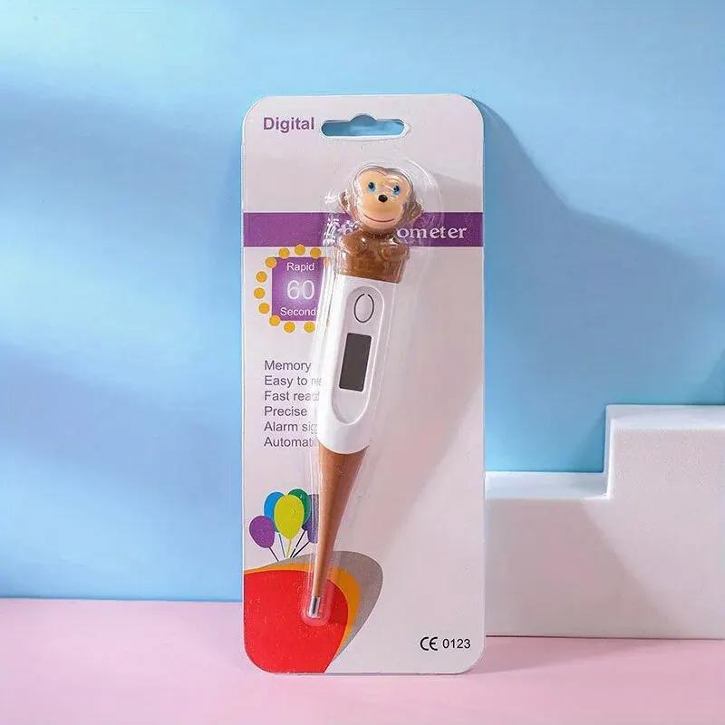 Safe Waterproof Kids Thermometer Cute Animal Shape Accurate Oral Armpit Body Temperature Measuring Device