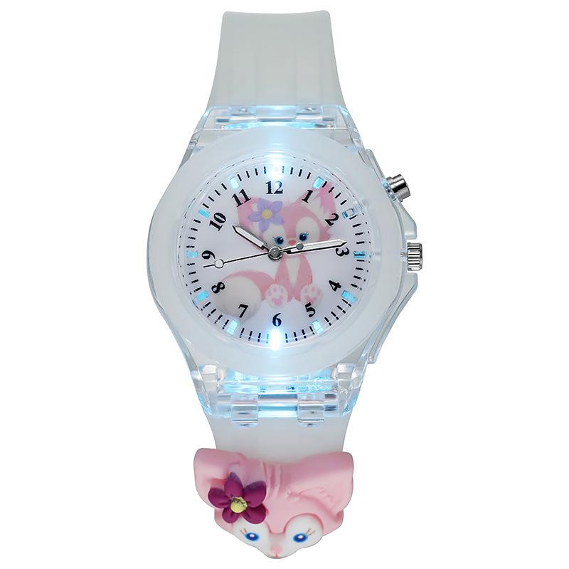 Cartoon Primary School Children'S Watch, Luminous Silicone Electronic Watch Doll Watch