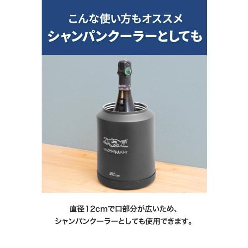 FIELDOOR Northern Cooler Ice Bottle, 2.8L, Black, Small Ice Container, Ice Jug, Ice Bottle, Water Jug, Camping, Outdoor, Cold/Insulated, Wide Mouth, L