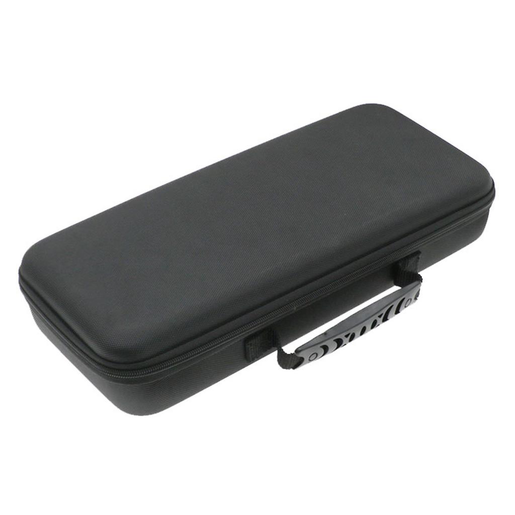 Hard Case Pouch for Most Wireless Mechanical Keyboard Protective Storage Box Bag with Hand Strap Waterproof Shockproof