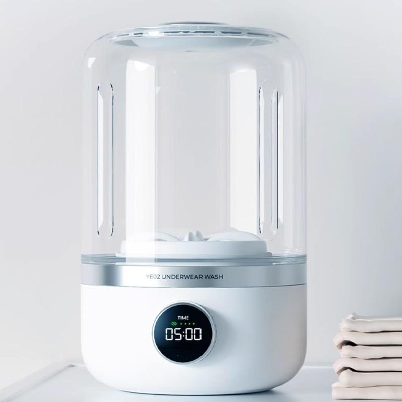 Efficient Washing Machine Small Washer Small Laundry Machine Underwear Socks Washing Machine for Camping and Home Use