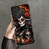Catrina Beautiful Rose Girl Skull Soft Phone Case for Samsung A17 A16 A15 A14 A13 A57 A56 A55 A54 A53 A37 A36 A35 A34 A33 A26 A2