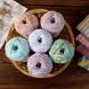 Dyed Combed Milk Cotton Yarn,50g Knitted Yarn,DIY Woven Doll Scarf,Carpet Crochet Thread,Skin Friendly Wool Material Chunky Yarn