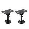 1 Pair Speaker Stand Thickened Metal Wall Ceiling Mount Speaker Bracket with Telescopic Rod for