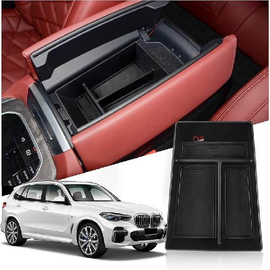 2026 X5/X6/X7 Center Console Organizer For -2026 BMW X5/X6/X7 Accessories Middle Console Organizer X5/X6/X7 Armrest Storage Box Compatible With    