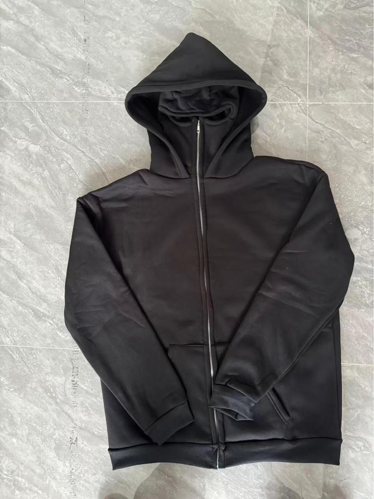 2025 Men's Double-Hooded Sweatshirt Jacket - New Spring Fashion, 250g