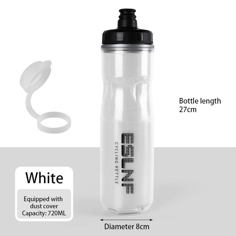ESLNF Bicycle Water Bottle, Outdoor Cycling Water Bottle, Portable PP Squeeze-Type Large Capacity Insulated Water Cup