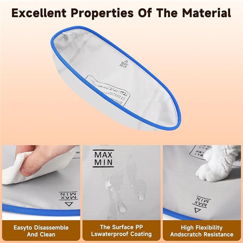 A84E-For Automatic Litter Box Liners Replacement Washable Fabric Pad Absorbent Waterproof Scratch-Resistant For Cat Litter Box