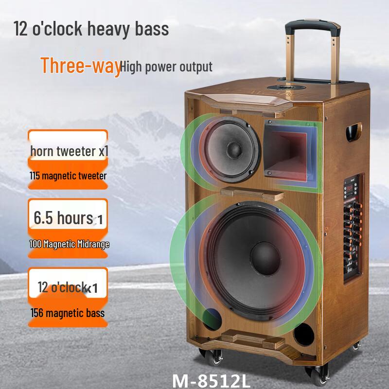 MALONE M-8510L Portable Karaoke Speaker System CN plug (adapter included)