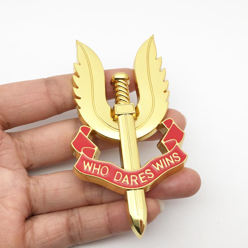 Car Styling Sticker British Army Air Service Who Dares Wins Emblem Badge Decals Automobiles Motorcycle Accessories