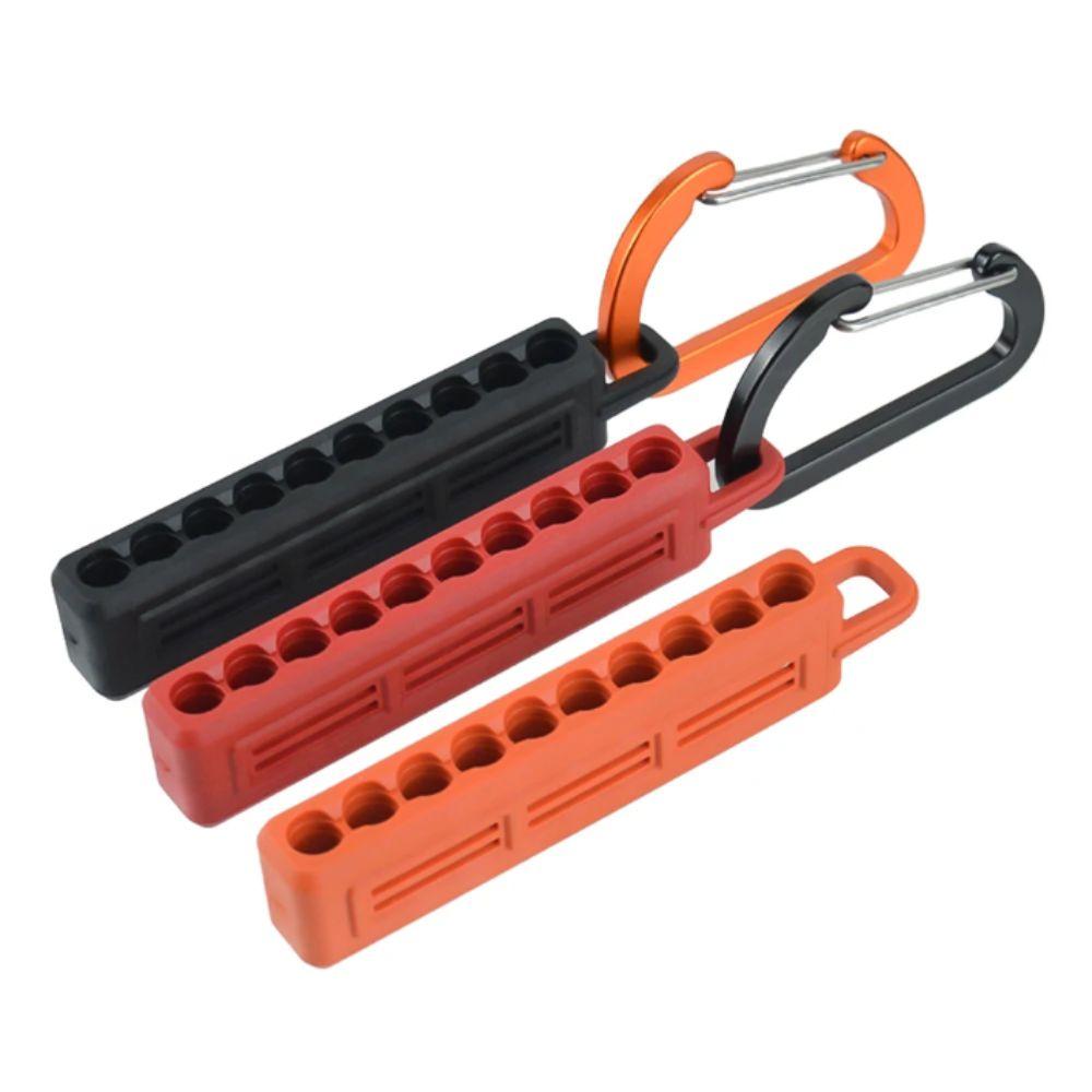 10 Holes Screwdriver Bit Storage Organizer Plastic Case Portable Bit Holder DIY Projects
