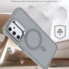 KEYSION Lens Stand Magnetic Phone Case for MagSafe for Samsung Galaxy A54 5G A34 A14 4G A04S Matte Translucent Shockproof Cover