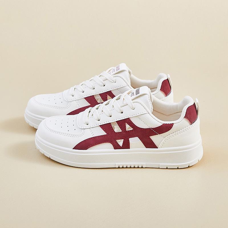 

Summer White Shoes New Style of Female Students Hollow Breathable Thick Sole Height-enhancing Casual Shoes 40