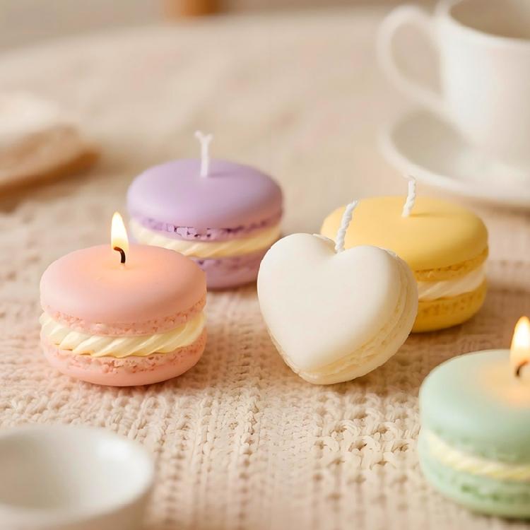 Silicone Mould for Baking Candle Macarons Chocolate Desserts Heart Round Designs Kitchen Accessory