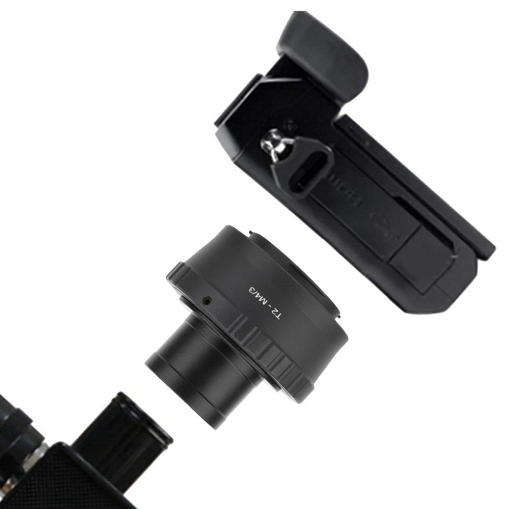 T2-M43 Metal 1.25 Inch Telescope Mount Adapter Ring To for Olympus M43 Camera