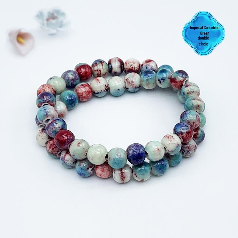 Jingdezhen Keramikarmband: Neuer chinesischer Stil handgefertigter Perlenring