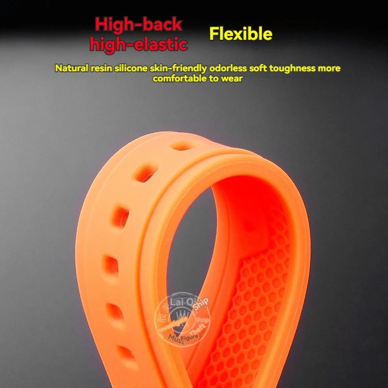 Rubber watchband For Tudor Royal Series M28600 M28603 Tito dial 41mm modified Waterproof silicone men strap accessories