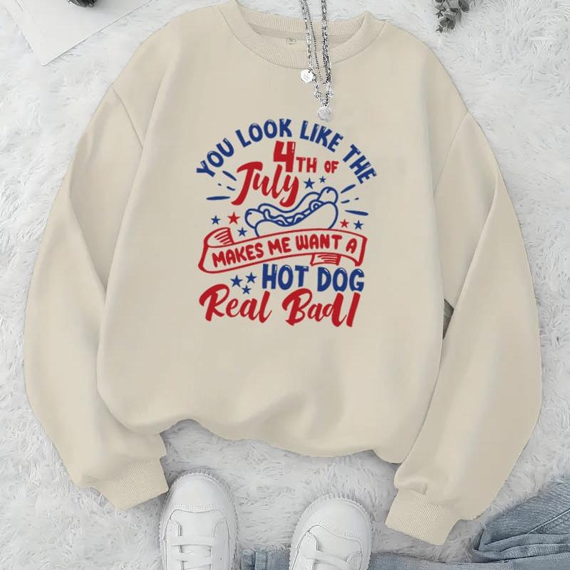 

Trendy Printed Women s Crew Neck Sweatshirt, Street Photography XXL бежевый