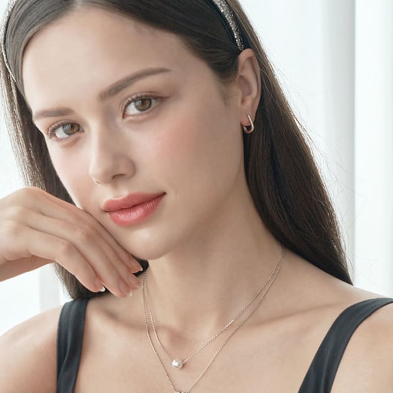 ELLE Jewelry 8mm Basic Pearl Necklace ELBRNN198