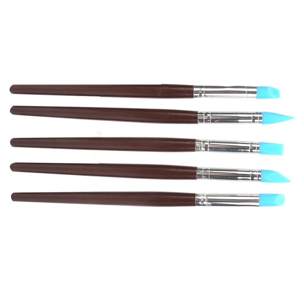 23 Pcs Pottery Tool Set Multipurpose Soft Clay Silicone Wood Auxiliary Carving Supplies