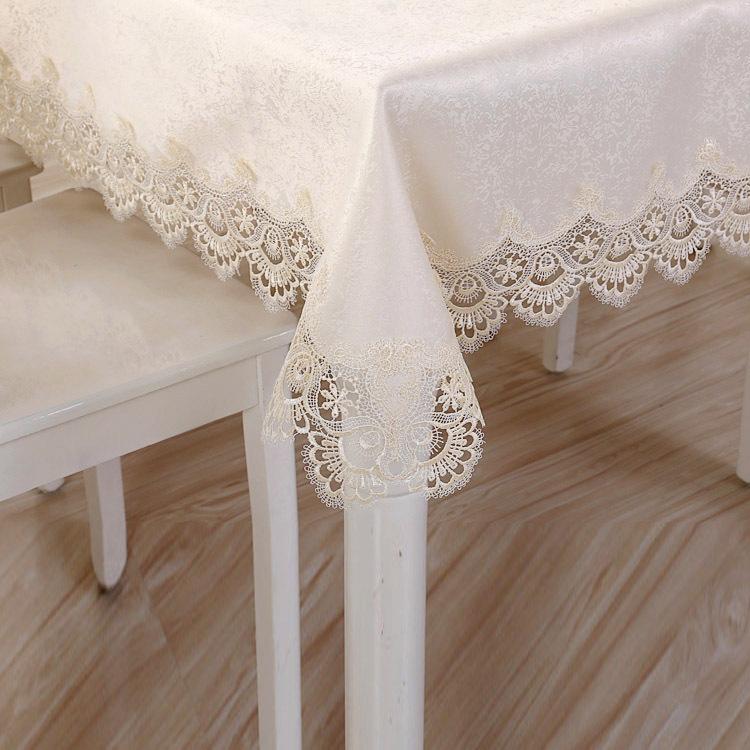 Mantel de lujo ligero nórdico, mantel de seda Jacquard de alta calidad, impermeable, a prueba de aceite, mantel de café, mantel de cojín