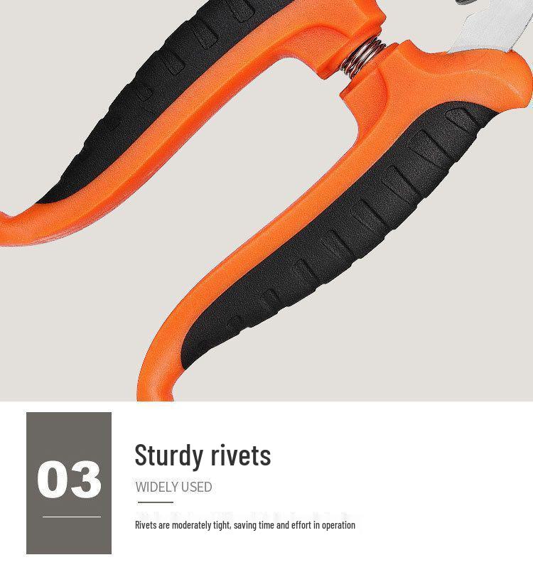 Industrial Grade Stainless Steel Electrician Scissors - 7/8 Inch Tin Snips for Aluminum & Composite Panels