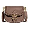 Beat 22 Magnetic Flap Closure Leather Crossbody Bag Small Women Bags Gray Brown C0749-B4TP