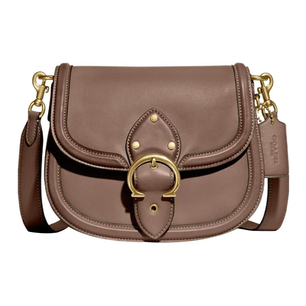 Coach Shoulder Bag Signature Canvas Leather Tan Brown Daily Commute C0749-B4TP