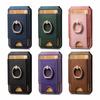 Ring Grip Strong Magnet PU Leather RFID Blocking Magnetic Card Holder Wallet for Iphone 17 16 15 14 13 12 Series Phone Wallets