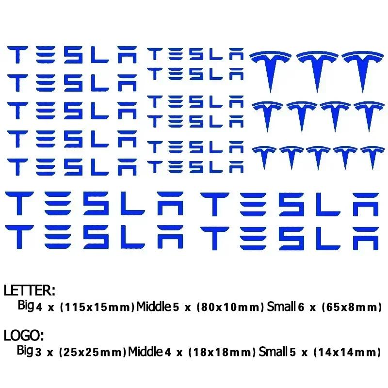 Car Sticker Tesla Car Brake Caliper Handle Sticker for Tesla Model X S Y 3 P75D P85D P90D P100D Roadster Films Side Fender Windo