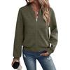 2024 New Autumn Long Sleeve Zipper Cardigan Solid Color Jacket