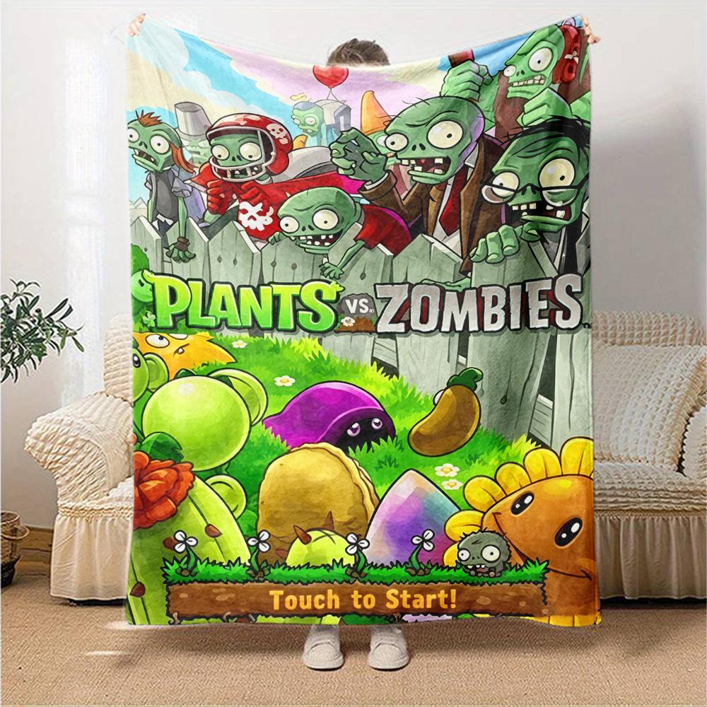 Plants Vs. Zombies Blanket Durable Comfort Great for Bedding Couch Office Chair Four Seasons Multipurpose Modern