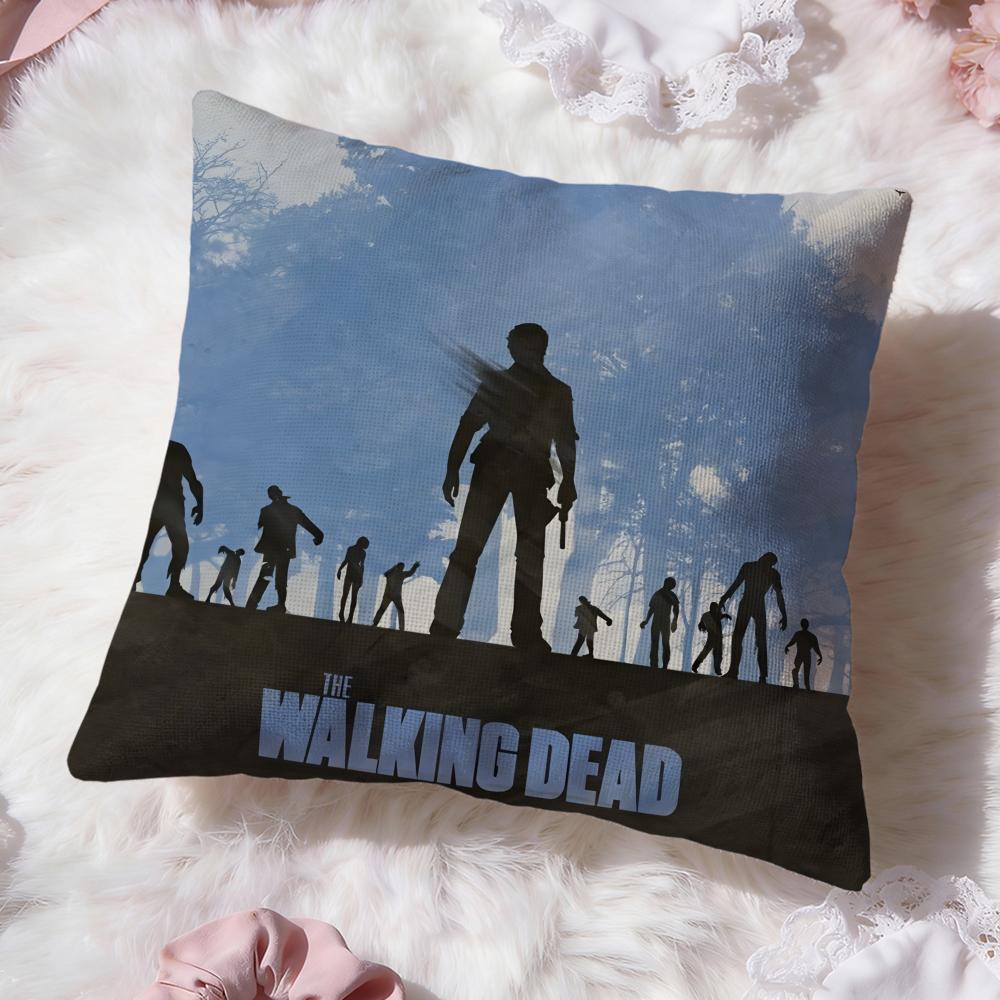 

The W-walking dead Cushion Cover Premium Comfort Reversible Pillow Cove -Two in One Design for Any Room & Car Interior 30cmx30cm