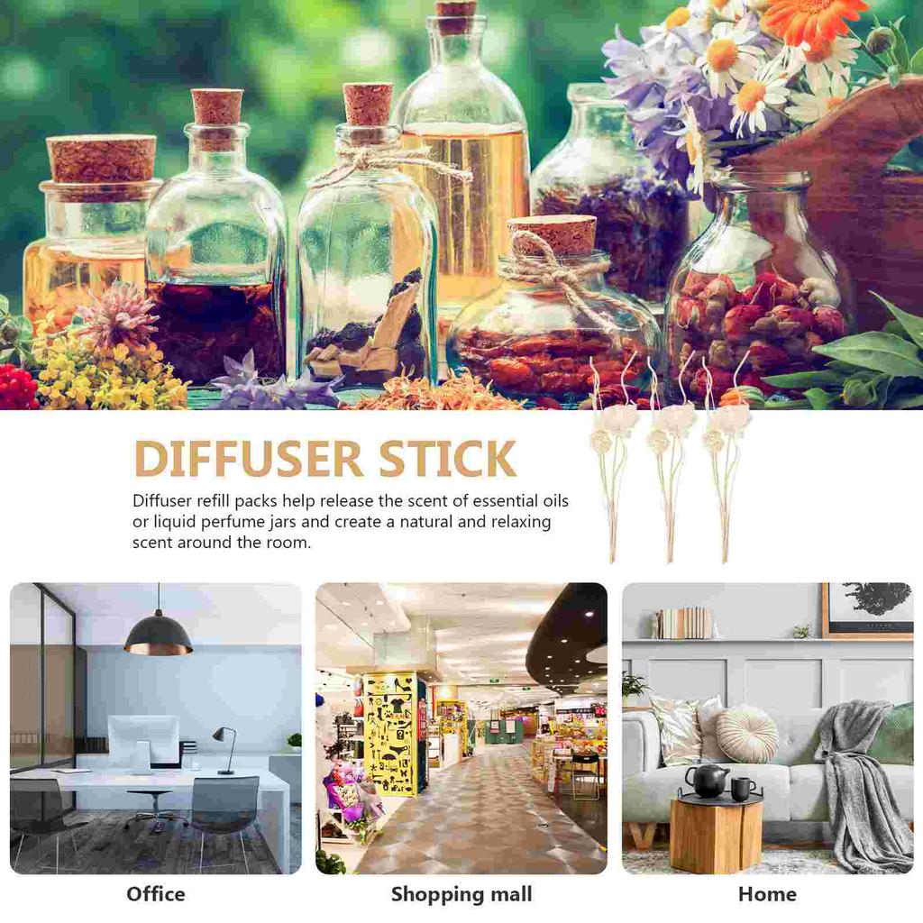 Rattan Volatile Stick Essential Oils Diffuser Sticks Flower Household Flowers Cake Diffusers Wooden Decors Office