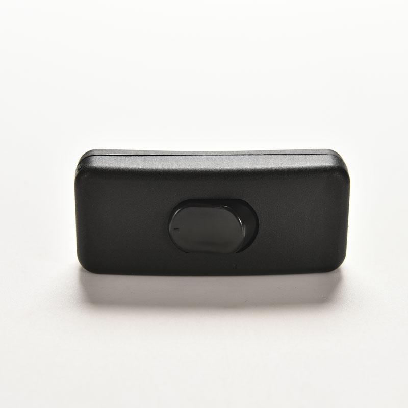 2 Pcs Ac 250V/125V 2A Black Plastic On/Off Button In Line Cord Switches